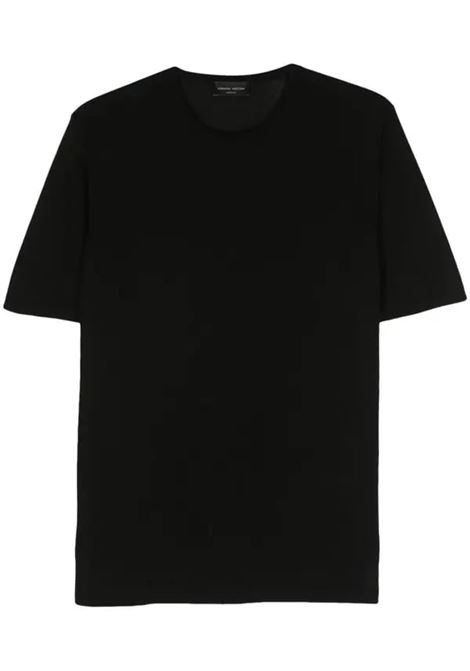 crewneck t-shirt man black ROBERTO COLLINA | RB10021RB1009